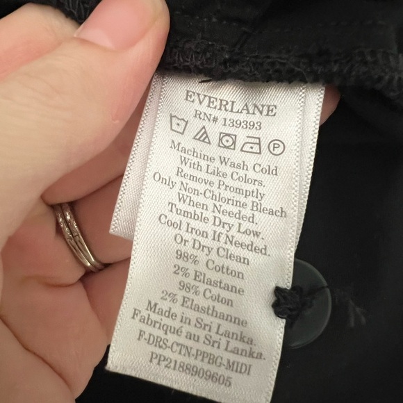 Everlane The Paperbag Dress Black - Picture 8 of 9